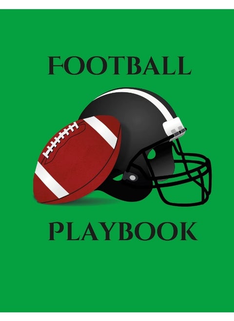 Football Playbook: 100 Page Football Coach Notebook with Field Diagrams to Creating Drills, Draw Up Plays, and Scouting!