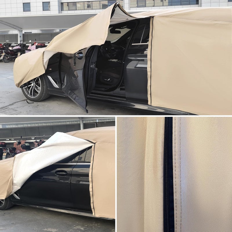 JURMON Heavy Duty Outdoor Car Cover for Chevrolet Corvette - All Weather Protection - Image 5