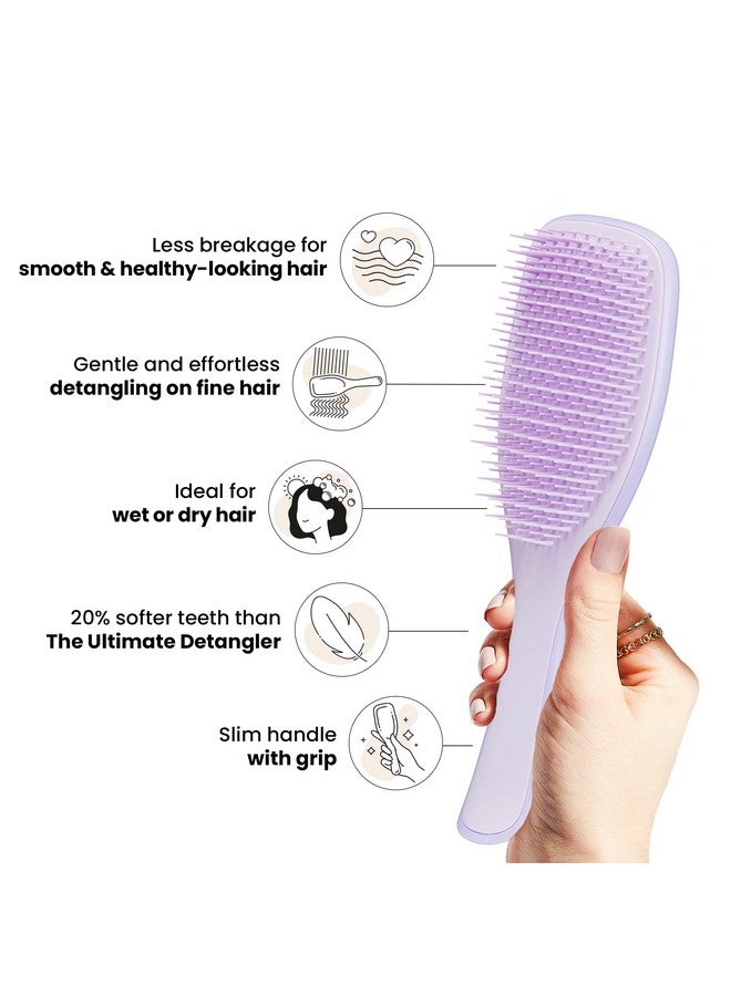 Tangle Teezer Ultimate Detangler Brush, Dry & Wet Hair Brush, Reduces Breakage for Color-Treated, Fine, & Fragile Hair Types, Hypnotic Heather - Image 4