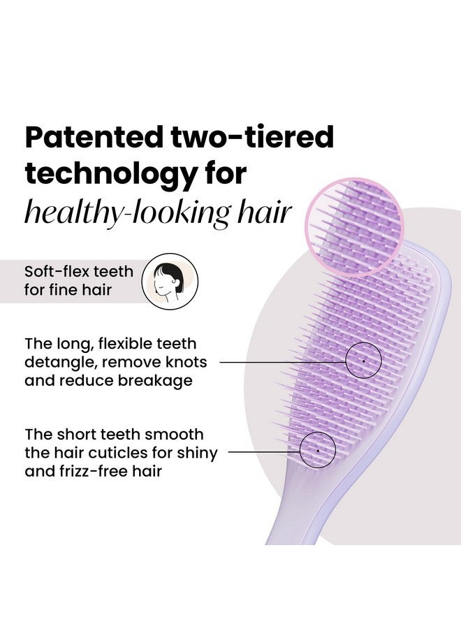 Tangle Teezer Ultimate Detangler Brush, Dry & Wet Hair Brush, Reduces Breakage for Color-Treated, Fine, & Fragile Hair Types, Hypnotic Heather - Image 2