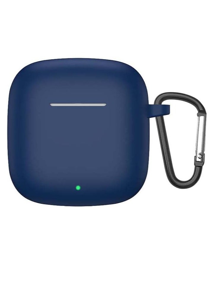 جراب علبة شحن من السيليكون متوافقة مع علبة سماعة هواوي فري بادز SE 3، مضاد للصدمات ونحيف للغاية وبدون رائحة ، لون ازرق مموه