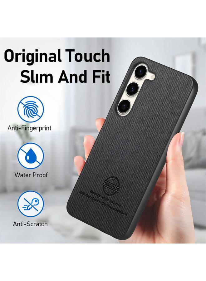 erorex Case For Samsung Galaxy S23+ 5G Twill Fabric Leather Skin Back Phone Case - Image 5