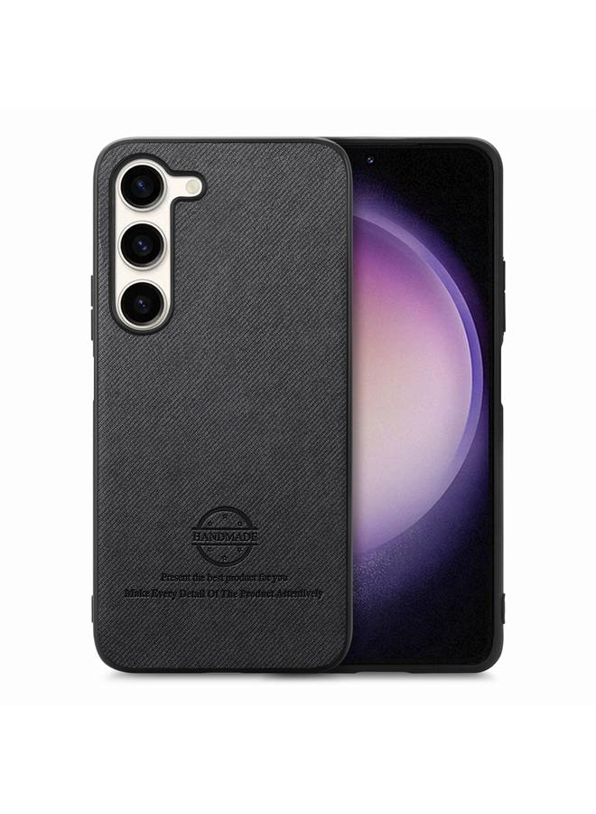 erorex Case For Samsung Galaxy S23+ 5G Twill Fabric Leather Skin Back Phone Case - Image 1