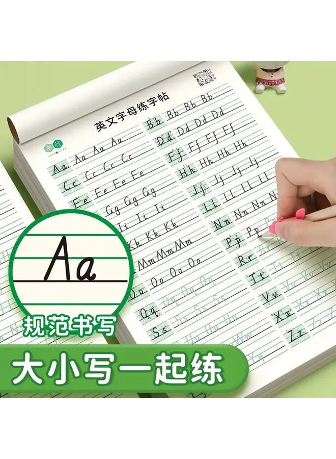 5 Handwriting Practice Books 100 Pages Total English Letters Cursive And Standard Styles - Image 4