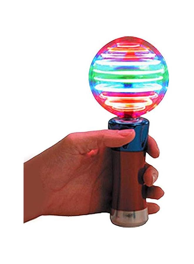 7.5 Inch Light Up Magic Ball Toy Wands for Kids, Set of 2, Flashing LED Wands for Boys and Girls, Thrilling Spinning Light Show, Batteries Included, Fun Gift or Birthday Party Favor