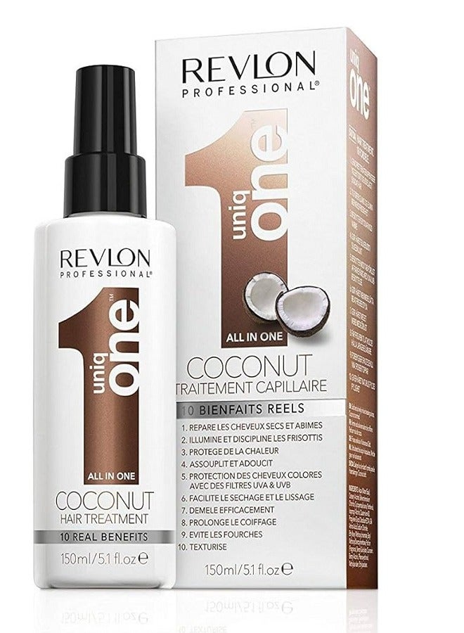 Revlon UNIQ ONE ALL IN ONE COCONUT HAIR TREATMENT 150ML - Image 1