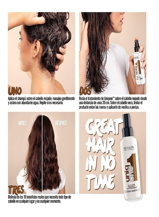 Revlon UNIQ ONE ALL IN ONE COCONUT HAIR TREATMENT 150ML - Image 3