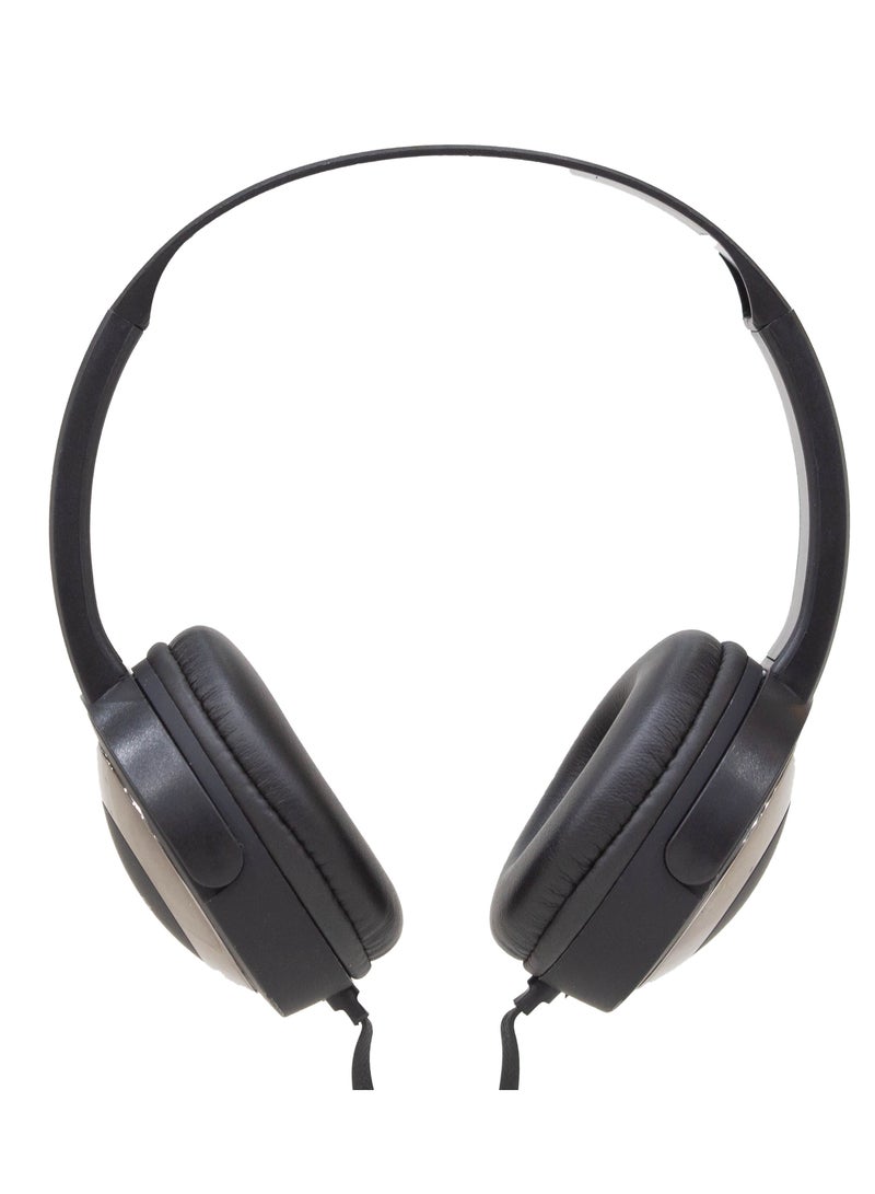 KAYAN KN-815 Stereo HiFi Headphones – Wired Over-Ear Headset with 3.5mm Jack, Extra Bass, Foldable Design, and Comfort Headband – Black / Gun - Image 4