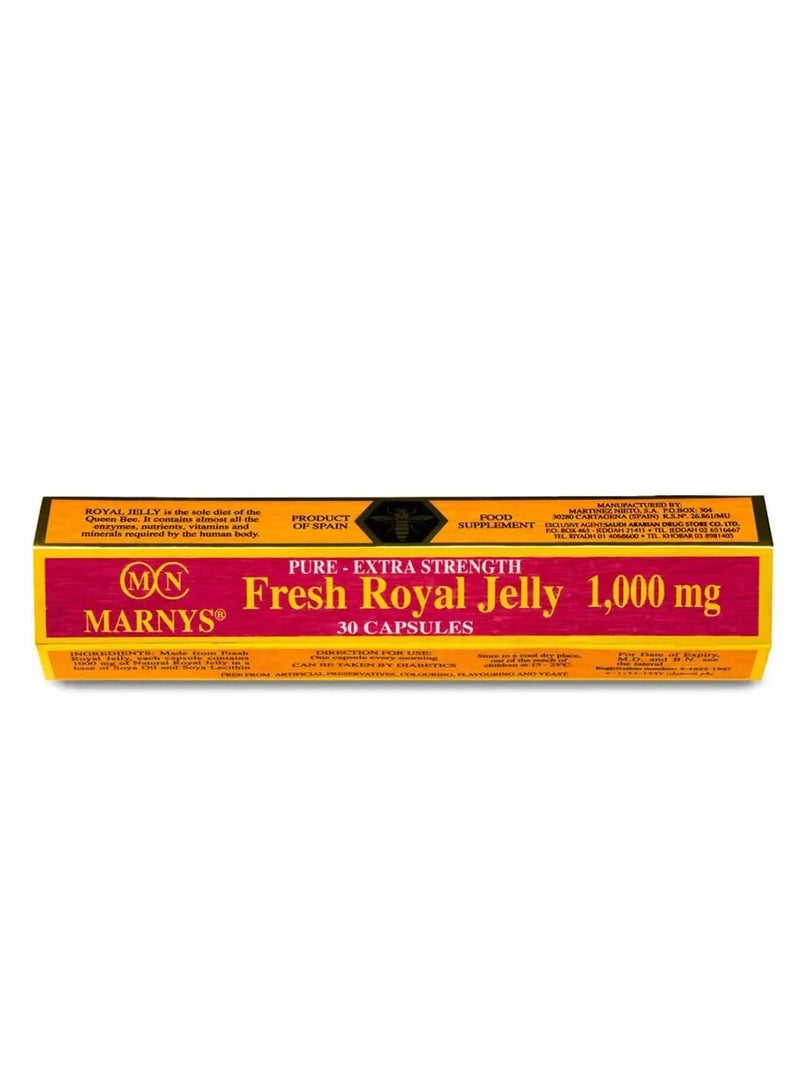 Marnys Royal Jelly 1000 mg 30 Capsules - Image 3