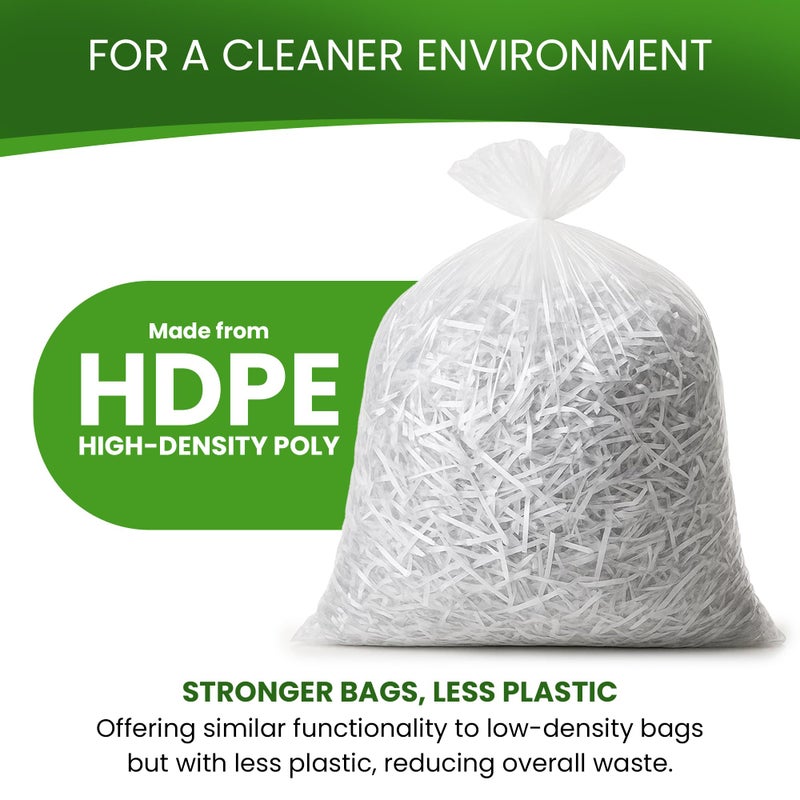 Betta 40-45 Gallon Clear High-Density Trash Bags, 250 Count Box, (40x48-inch) Commercial Medium-Duty Garbage Can Liners - Image 4