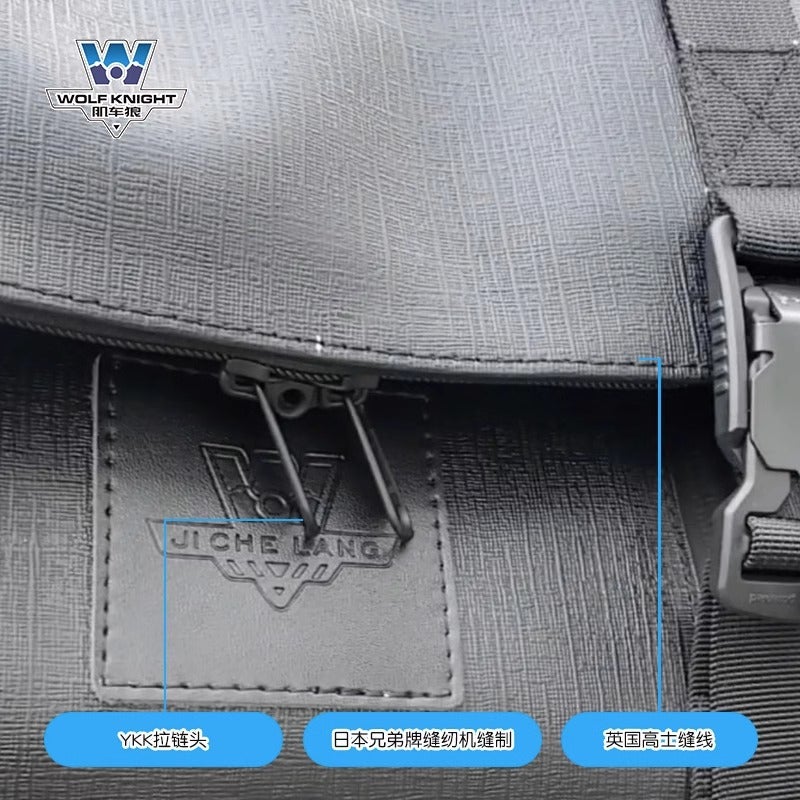 Muscle Car Wolf Suitable For Harley Street500/750 Side Bag Side Bag Can Be Installed Helmet Half Helmet Full Helmet With Lock Fast - Image 4