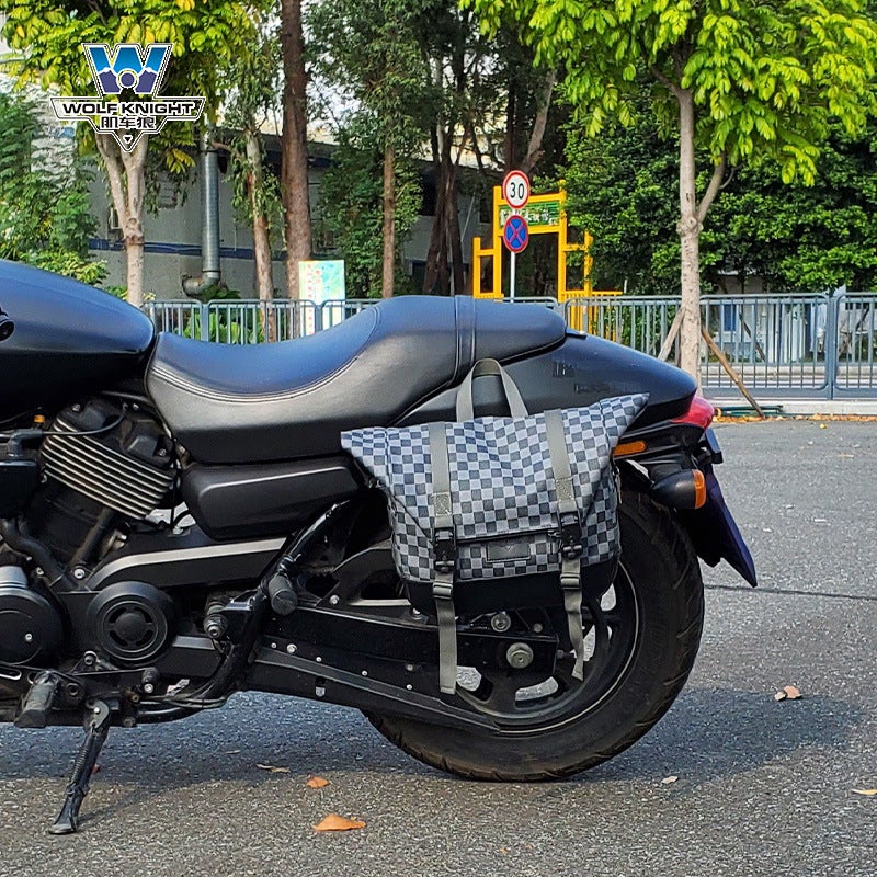 Muscle Car Wolf Suitable For Harley Street500/750 Side Bag Side Bag Can Be Installed Helmet Half Helmet Full Helmet With Lock Fast - Image 1