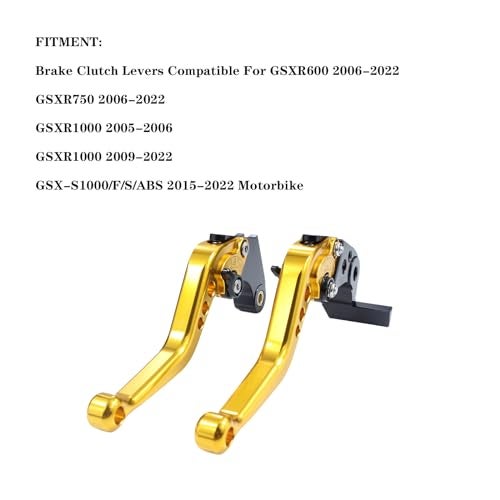 Adsspro CNC Aluminum Motorcycle Short Brake Clutch Levers Lever Handle for GSXR600 2006-2022 GSXR750 2006-2022 GSXR1000 2005-2006 GSXR1000 2009-2022 GSX-S1000/F/S/ABS 2015-2022 Motorbike - Image 5