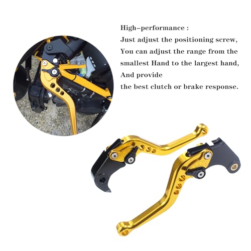 Adsspro CNC Aluminum Motorcycle Short Brake Clutch Levers Lever Handle for GSXR600 2006-2022 GSXR750 2006-2022 GSXR1000 2005-2006 GSXR1000 2009-2022 GSX-S1000/F/S/ABS 2015-2022 Motorbike - Image 4