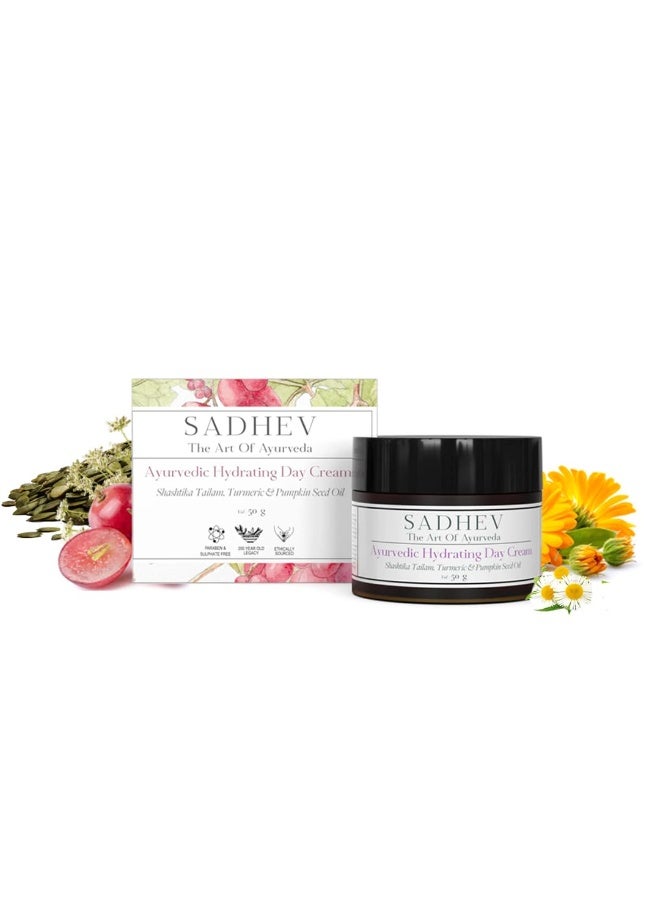 Sadhev Ayurvedic Hydrating Day Cream 50 gm - Image 1