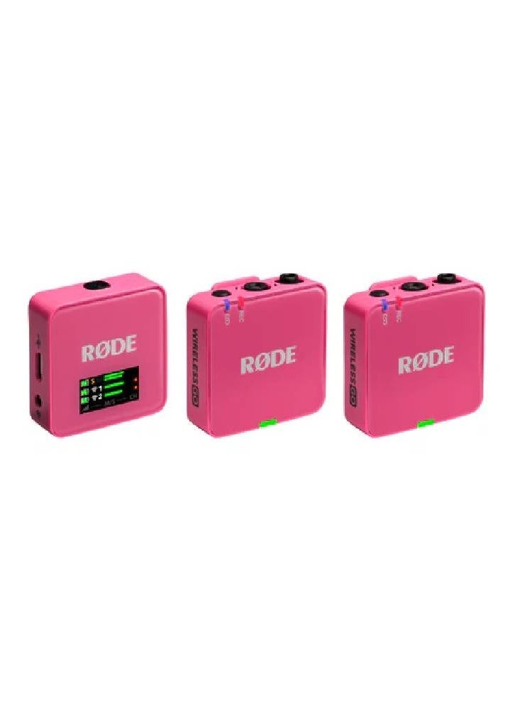 رود نظام ميكروفون لاسلكي مدمج Rode Wireless GO (الجيل الثالث)، وردي WIGOGEN3 - Image 1
