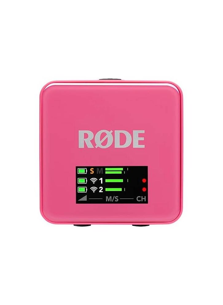 رود نظام ميكروفون لاسلكي مدمج Rode Wireless GO (الجيل الثالث)، وردي WIGOGEN3 - Image 2