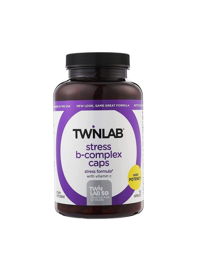 Twinlab - Stress Bcomplex Caps Energy Support Supplement With Vitamin B12 And B6100 Capsules - Image 1
