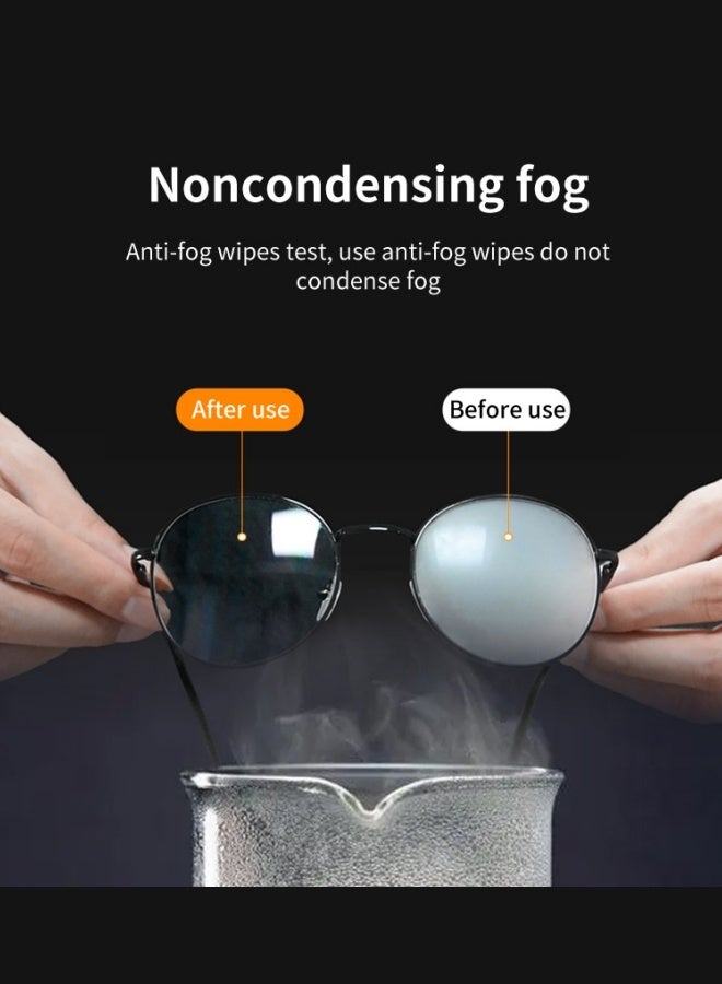 POWER CLEAN 100 Pieces (13×15 Cm) Anti-Fog Eyeglass Glass Cleaning Wet Wipes, Packed Individually, Can Be Used For Glasses, Sunglasses, Mobile Phone Screens, Tablets, Camera Lenses And Other Electronic Screens - Image 5