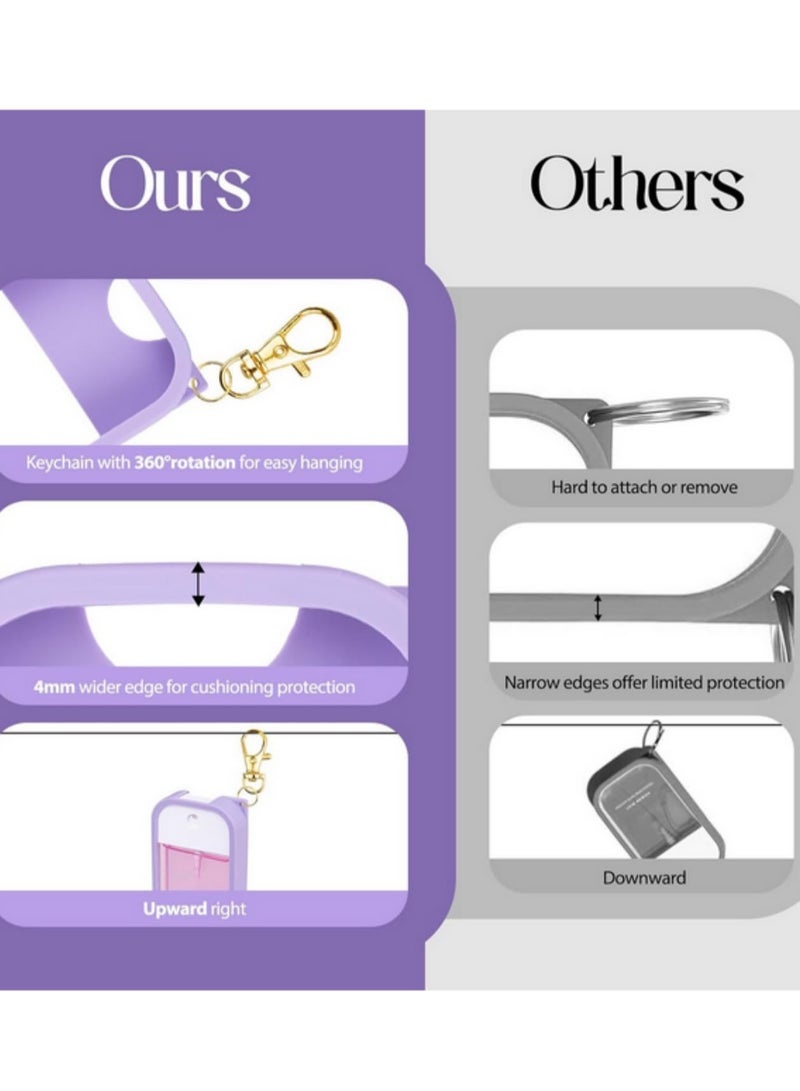 1PCS Silicone Case for Touchland Hand Sanitizer Spray Protective Case with Keychain for Power Mist and Glow Mist 1 fl oz Hand Sanitizer Spray Accessory - Image 5