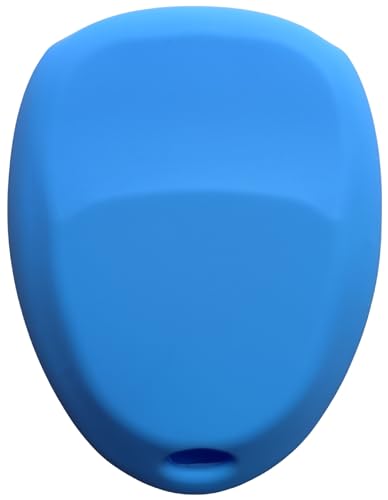 HEARTMEET Silicone Keyless Entry Remote Control Key Fob Cover Case Protector Replacement for Buick Gmc Chevrolet Cadillac Special KOBGT04A（ Light Blue） - Image 3