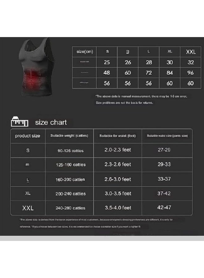 NAKXUS Mens Slimming Body Shaper Vest Shirt Mens Athletic Compression Shirt Slimming Body Shaper Tank Top Abs Abdomen Slim Vest Undershirt image 7