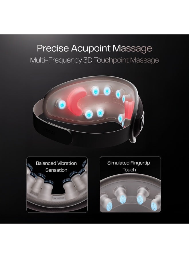 Rotai EY200 Eye Massager – Eye Massager with Heat, Acupoint Vibration, 10 Massage Nodes, No Nose Pressure, 115g Foldable Design, 4 Modes, Rechargeable for Eye Fatigue Relief - Image 5