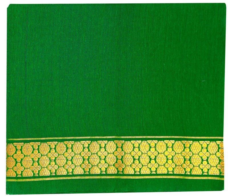 Timatim South Cotton Blouse Piece Zari Border Unstitched Blouse Materials 1 meter for Women's (Pack of 10 Pcs) (Multicolor) - Image 4