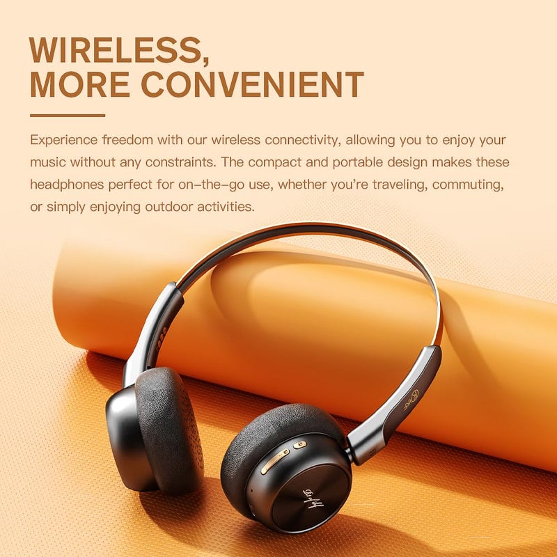 iKF R1 Wireless Bluetooth Headphones, Retro Classic Lightweight Headset, Builti-in Mic, 60H Playback, Dual Device Connectivity, Low Latency, App Customization,Throwback 80s 90s,OOTD - Image 3