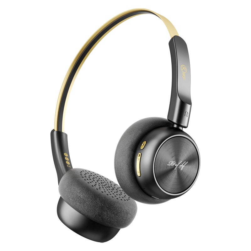 iKF R1 Wireless Bluetooth Headphones, Retro Classic Lightweight Headset, Builti-in Mic, 60H Playback, Dual Device Connectivity, Low Latency, App Customization,Throwback 80s 90s,OOTD - Image 1