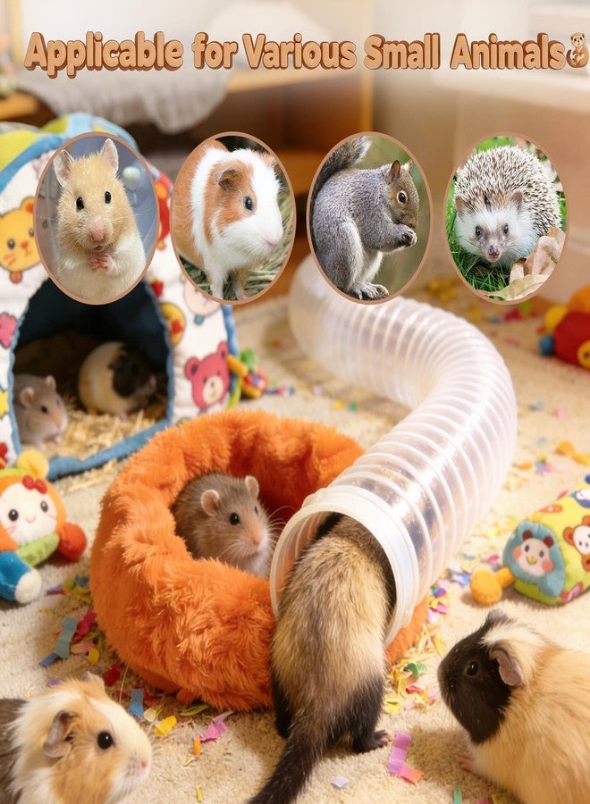 Mity rain 2PCS Ferret Toys with 6 Balls Inclueded, Lightweight Collapsible Tunnel Tube Accessories for Ferrets, Guinea Pigs, Hamsters, Expandable Interactive Toys Supplies for Small Pets White - Image 5