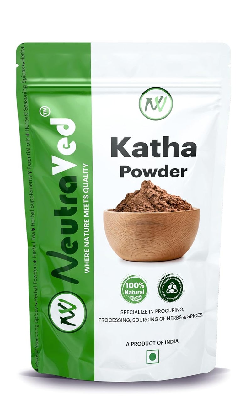 NeutraVed Natural Katha Powder Enriched with Essential Nutrients ChemicalFree Strengthens Follicles Reduces Hair Fall Promotes Healthy Growth Ideal for All Hair Types 250 g - Image 1
