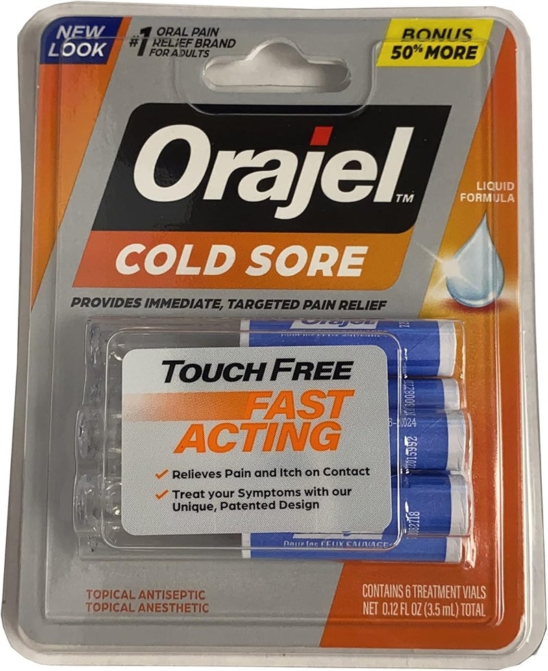 Orajel Cold Sore Touch Free Applicators0.44 oz. x 4 Pack 1 Pack