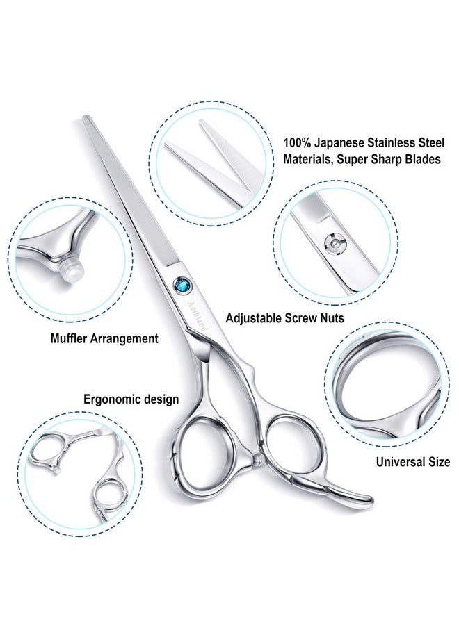 Aethland - Hair Cutting Scissors, Aethland Japanese 9CR Stainless Steel Professional Barber Hairdressing Shears (Trimming Shaping Grooming Shears) for Men Women Pets Home Salon Barber Haircut Kit, 6.5" - Image 1