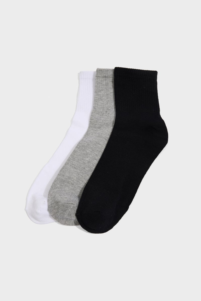 DeFacto Multicolour Man Man 3 piece Short Socks Casual - Image 1