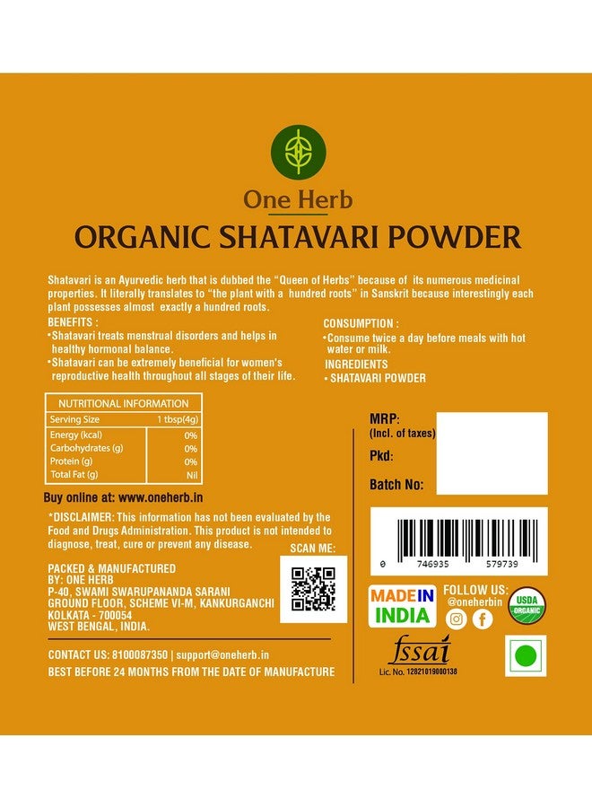 The Indian Chai One Herb - Organic Shatavari Powder 100g for Women || Asparagus Racemosus || Helps Improve Lactation || Helps Improve Immunity || Helps in Menopause || Ayurveda || Herbs - Image 4