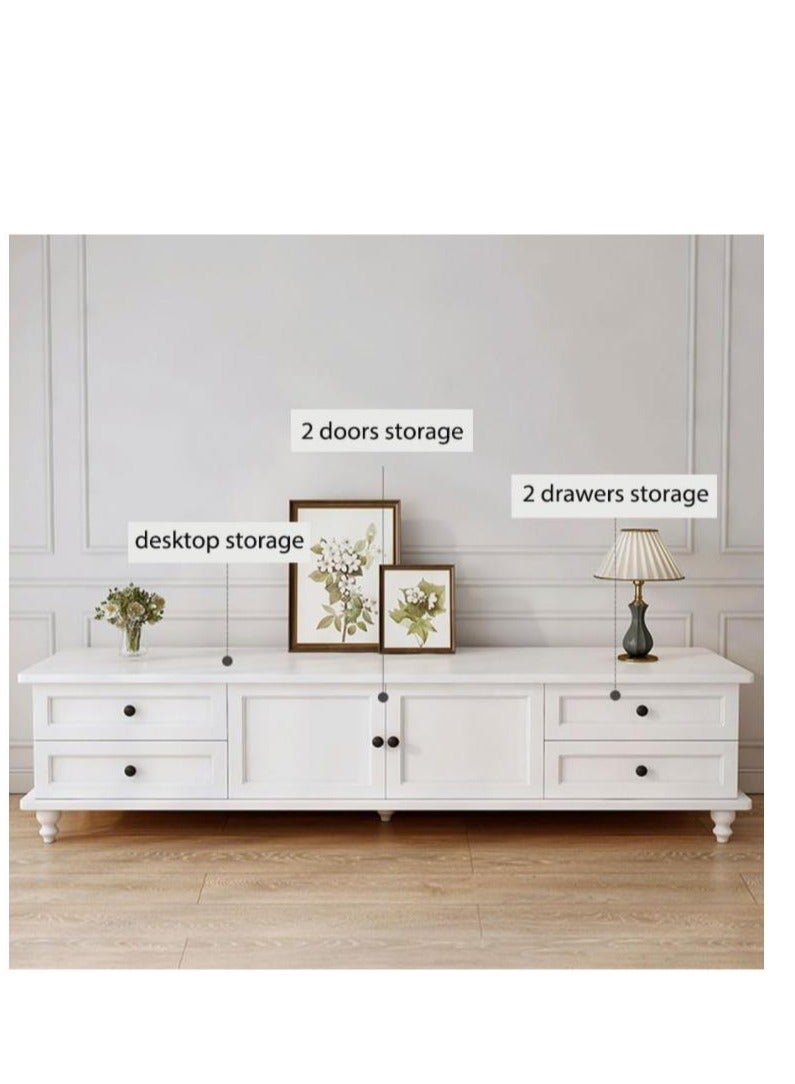 جولدن حامل التلفزيون، طاولة التلفزيون الحديثة، حامل التلفزيون وحدة التلفزيون حجرة التلفزيون المفتوحة مع أرفف التخزين مكتب التلفزيون متعدد الوظائف لمركز الترفيه وسائط الألعاب غرفة المعيشة المنزلية (140CM مكت - Image 4