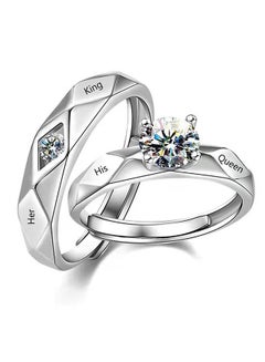 Beyond Lettering with Diamonds Couples Promise Rings, Anti Fading ...