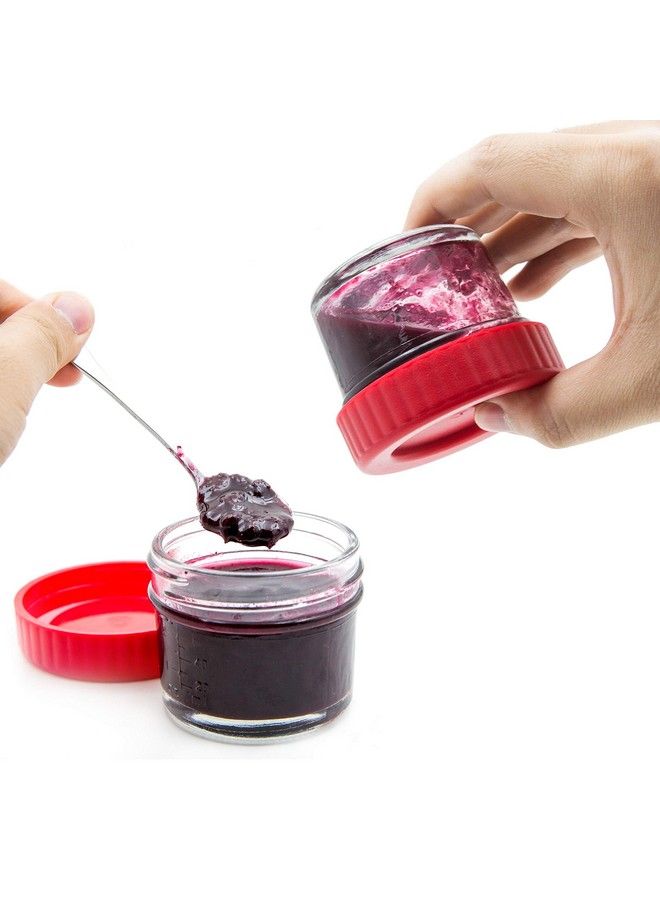 Youngever Glass Baby Food Storage 4 Ounce Stackable Baby Food Glass Containers With Airtight Lids Glass Jars With Lids 8 Assorted Colors (8 Pack) - Image 4