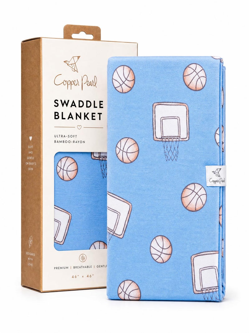 Copper Pearl Swaddle Blankets for Newborns Soft Stretchy Receiving Blankets for Boys and Girls Large 46 x 46 Inch Baby Blankets Lightweight and Breathable Swaddles Dunk - Image 2