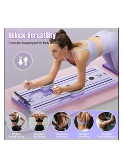 Tradeo 4 in 1 Pilates Board Multifunctional Ab Exercise Board Machine, Push Up Pilates Reformer Set Ab Roller Wheel, Ab Trainer, Ab Machine, Exercise Board, Abdominal Board Exercise Equipment for Home  - Image 4