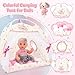 deAO Baby Doll Stroller Crib Bed Tent Set Nursery Playset Baby Doll Accessories Camping Tent Set with 14 Baby Dolls Storage Travel Bag and Balls Birthday Gift for Girls Toddlers Pretend Play - Image 4