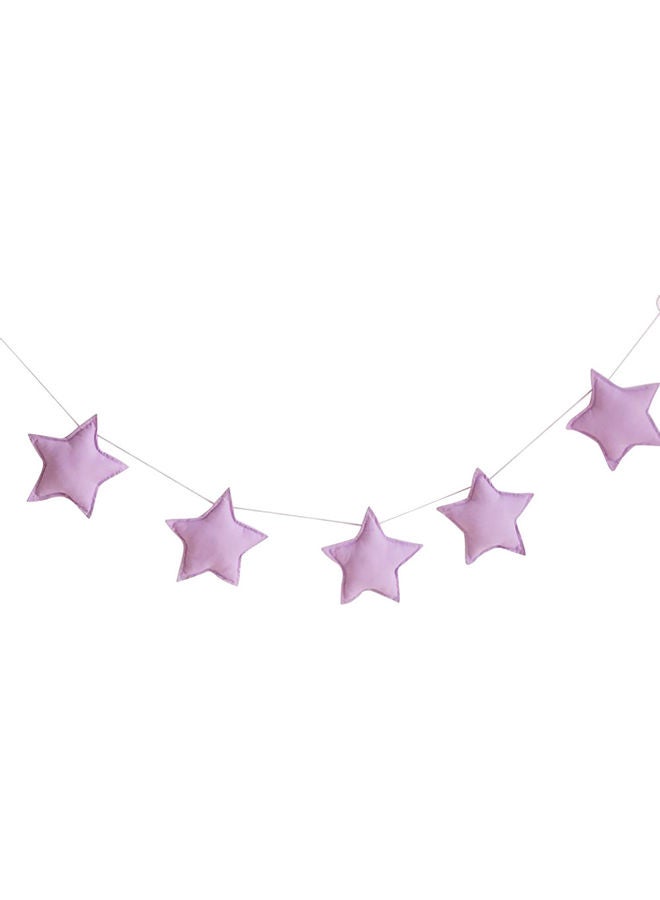 نيبمينينت 5-Piece Star Pattern Hanging Ornament Purple