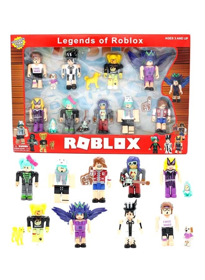 ROBLOX 9-Piece Roblox Virtual World Building Action Figures Set - with 5-inch Poseable Characters, Buildable Accessories- for Kids Ages 3+ - Includes Avatar, Interchangeable Parts & Storage Case - Durable Plastic - Image 1