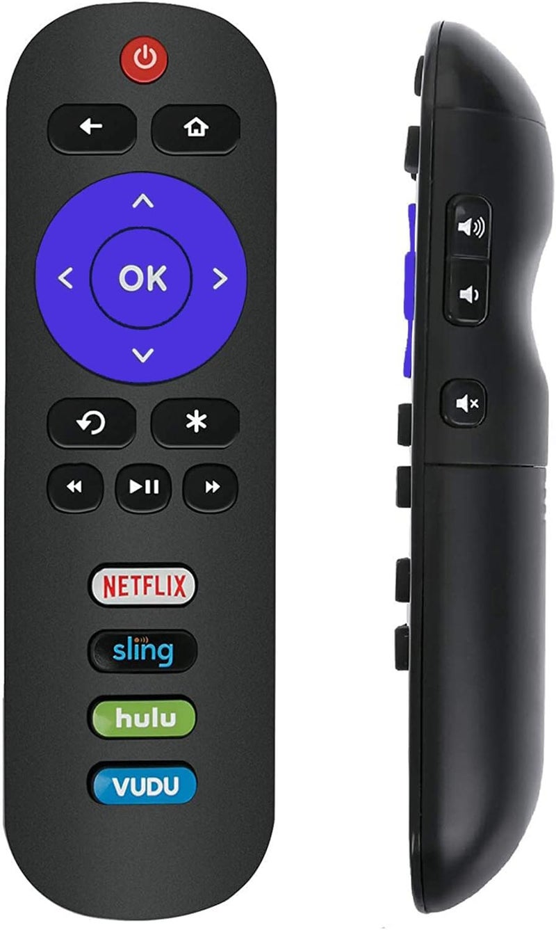 جهاز تحكم عن بعد بديل جديد RC280 متوافق مع تلفزيون TCL Roku مع مفاتيح Netflix Sling Hulu Vudu 55UP120 32S4610R 50FS3750 32FS3700 32FS4610R 32S800 32S850 32S3850 48FS3700 55FS3700 65S405 43S405 49S405 40S3800