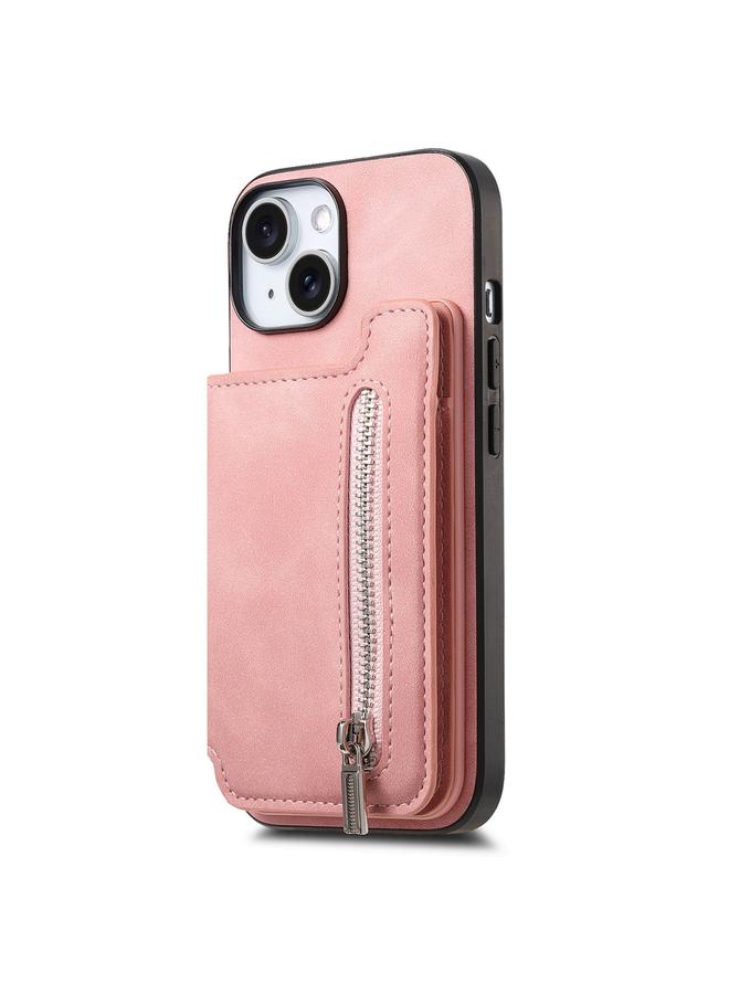 Zaboon Case For iPhone 12 / 12 Pro Retro MagSafe Zipper Wallet Card Bag Back Phone Case - Image 2