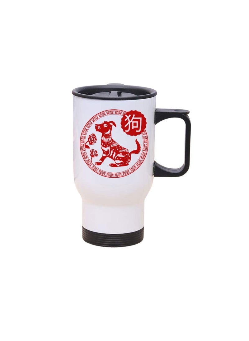 PRINTSHOP4ME - Chinese Zodiac Symbols Travel Mug–Insulated Stainless Steel Coffee Mug For Hot&Cold Drinks,Perfect For Commuting,Road Trips And Celebrate With Style–Leak-Proof Travel Mug - Image 1