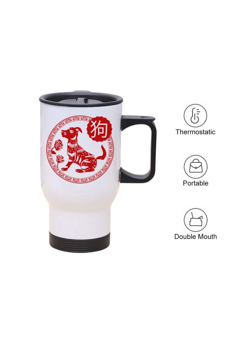 PRINTSHOP4ME - Chinese Zodiac Symbols Travel Mug–Insulated Stainless Steel Coffee Mug For Hot&Cold Drinks,Perfect For Commuting,Road Trips And Celebrate With Style–Leak-Proof Travel Mug - Image 1