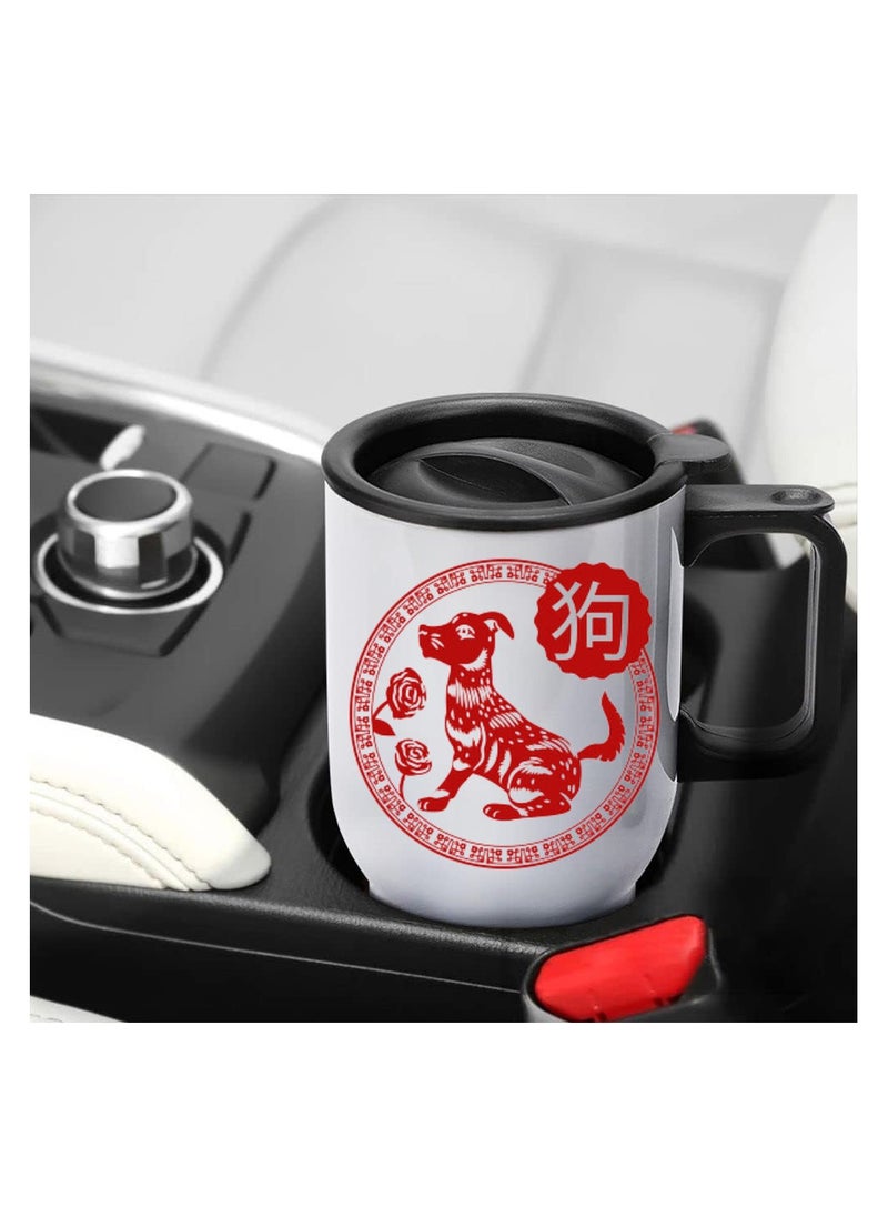PRINTSHOP4ME - Chinese Zodiac Symbols Travel Mug–Insulated Stainless Steel Coffee Mug For Hot&Cold Drinks,Perfect For Commuting,Road Trips And Celebrate With Style–Leak-Proof Travel Mug - Image 1
