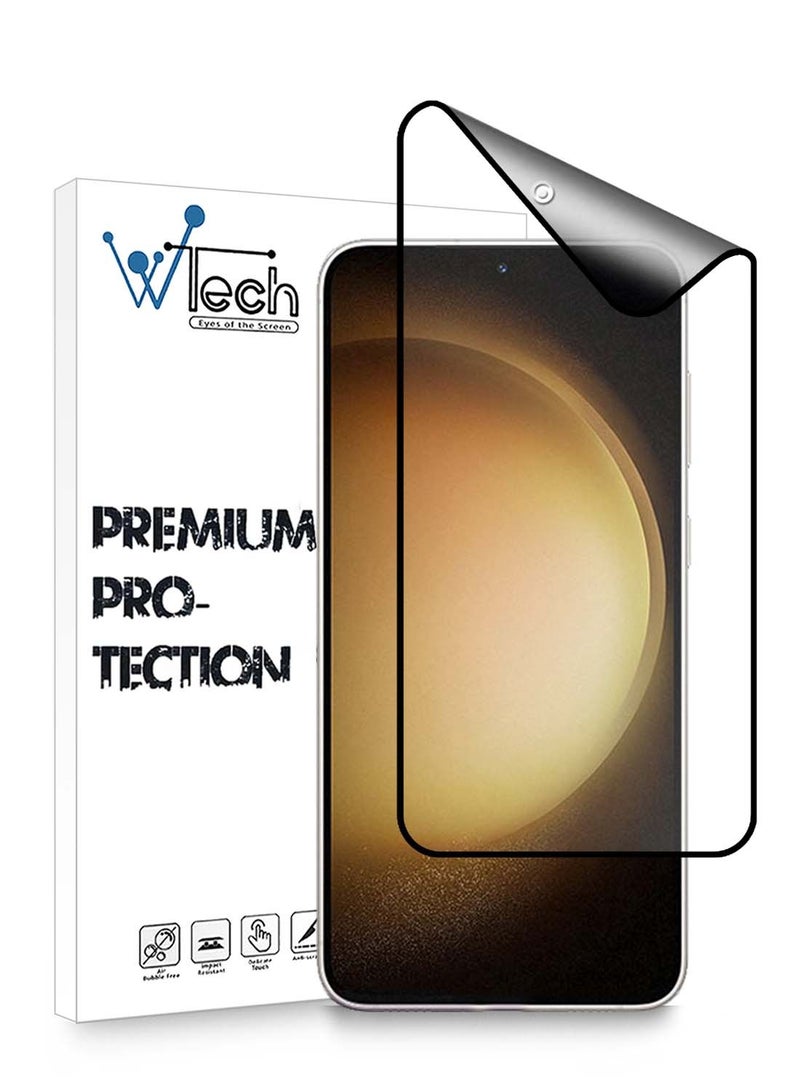 Wtech Samsung Galaxy S23 Plus / S22 Plus Nano Ceramic Anti Fingerprint Matte Screen Protector (MSCNMN) - Clear/Black - Image 1